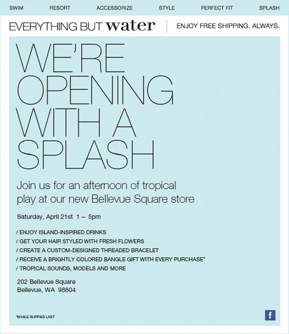 Everything But Water Bellevue Opening