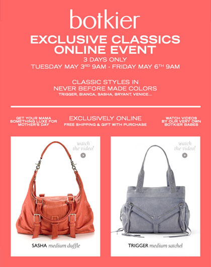 Botkier Handbag Sale