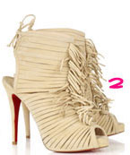 Christian Louboutin Deva 120 Suede Fringed Boots