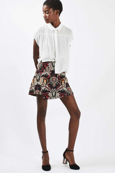 Affordable Fashion: Topshop Rambler Tapestry Skirt - $ 68 