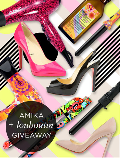 Amika Hair and Christian Louboutin Giveaway
