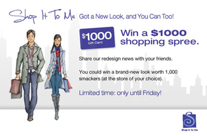 Shop It To Me $1000 Giveaway