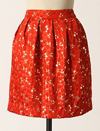 Crimson Bubbles Skirt