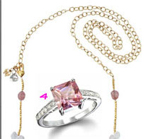 Breast Cancer Awareness Jewelry: The Grace Sterling Silver Pink CZ Ring
