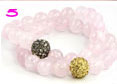 Breast Cancer Awareness Jewelry: Alexandra Beth Designs Rose quartz bracelets