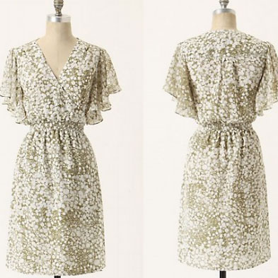 Anthropologie Baby's Breath Dress