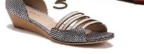 Rebecca Minkoff Textured Strappy Wedge Sandals