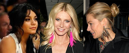 2011 Trend: Feather Earrings