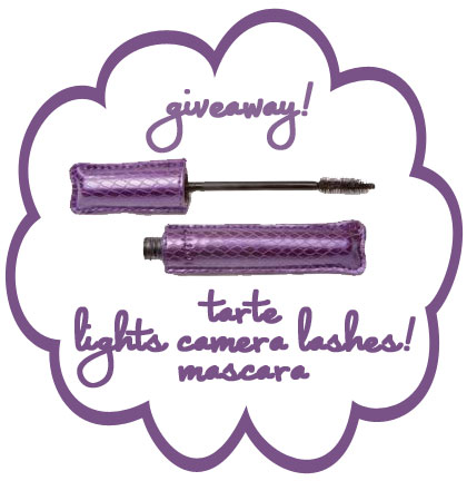 Giveaway! Tarte lights camera lashes! mascara