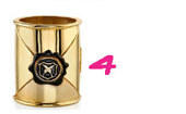 House of Harlow 14KT Gold-Plated Black Wax Seal Cuff
