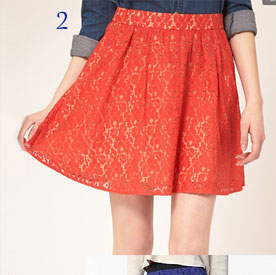 Oasis Lace Skater Skirt