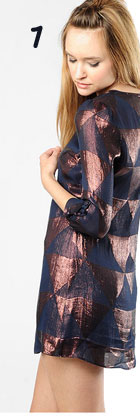 Mike Gonzalez Bourdin Silk Pyramid Jacquard Dress