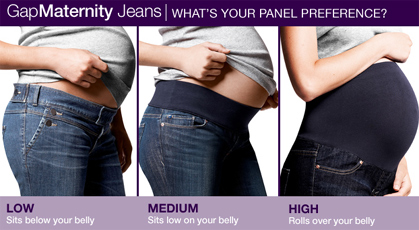 Maternity Jean Belly Panels