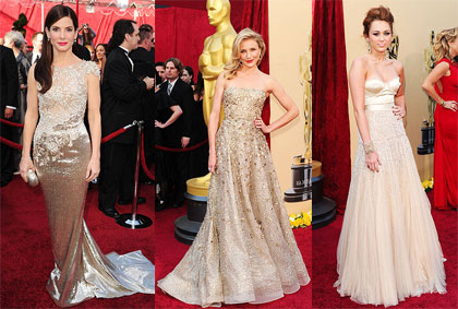 2010 Oscar Fashion Trends: Gold