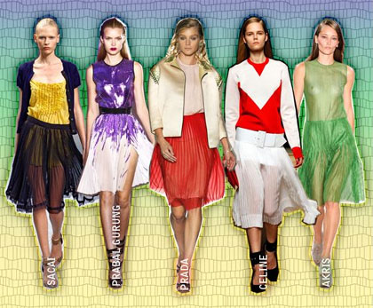 2011 fashion trend: pleats - pleated skirts