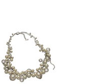 ABS Pearl Cluster Necklace