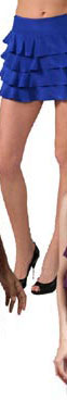 Mason by Michelle Mason Ruffle Miniskirt