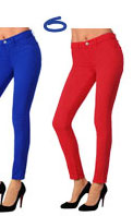 J Brand Mid-Rise Colored Skinny Jeans