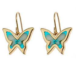 Stocking Stuffers - Blu Bijoux Vibrant Butterflies Earrings