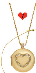 Monet Heart Necklace