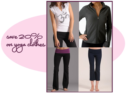 Save20% at Yoga-Clothing.com