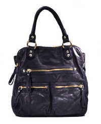 Linea Pelle Dylan Zip Tote in Purple