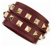 Valentino Multi-Wrap Rockstud Leather Bracelet