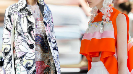 Bold colors and wild prints are taking over the runways ~ image via Fashionisers 