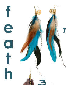 Love Child Feather Cluster Earrings