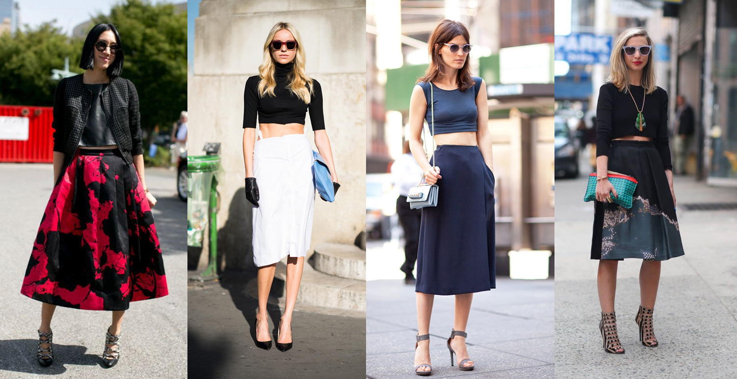 How to Wear: High-Waist Skirt + Crop Top