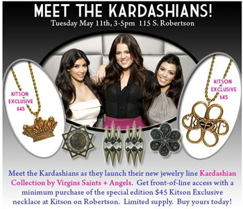  The Kardashians at Kitson with VSA