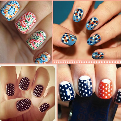 2012 Nail Polish Trends: Polka Dot Nails