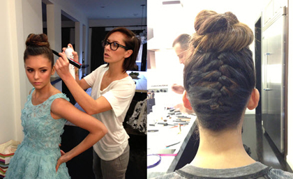 Edgy Updo - Nina Dobrev