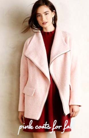 Pink Coats for Fall