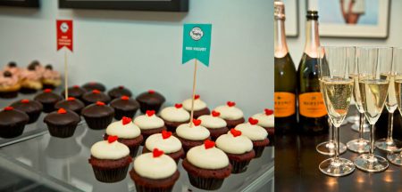 Trophy Cupcakes and Bubbly at Sassoon Seattle